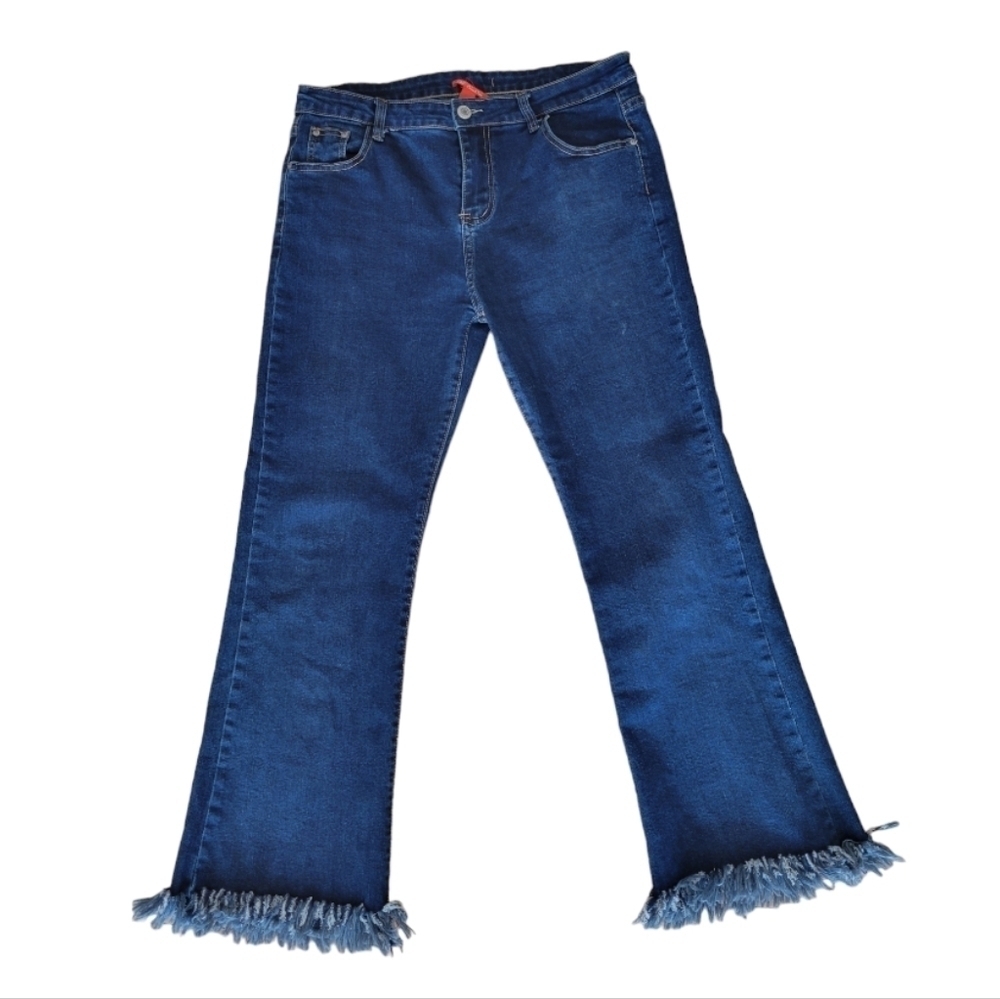 Chelsea & Violet Super Frayed Hem Flares Denim Jeans Size‎ 29